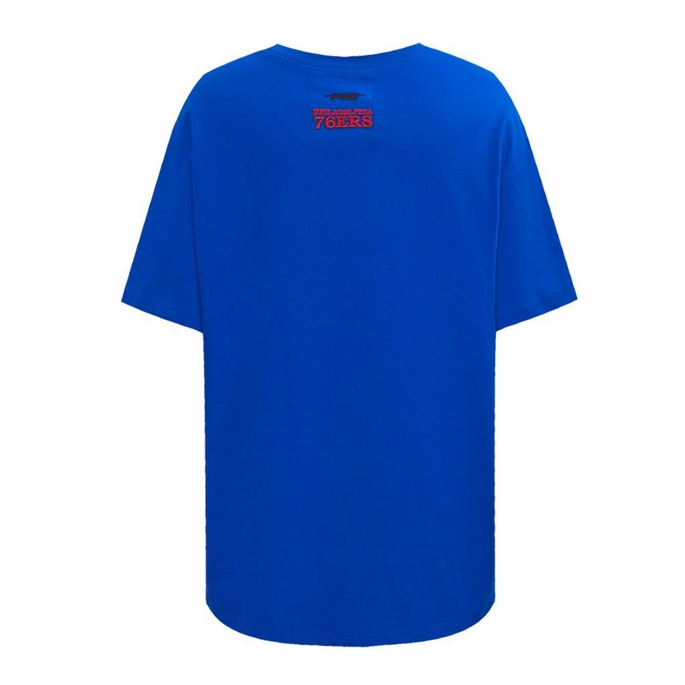 Philadelphia 76ers Pro Standard Women's Script Boyfriend T-Shirt Royal
