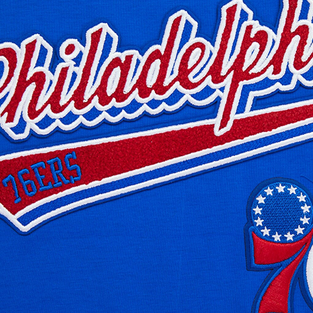 Philadelphia 76ers Pro Standard Women's Script Boyfriend T-Shirt Royal