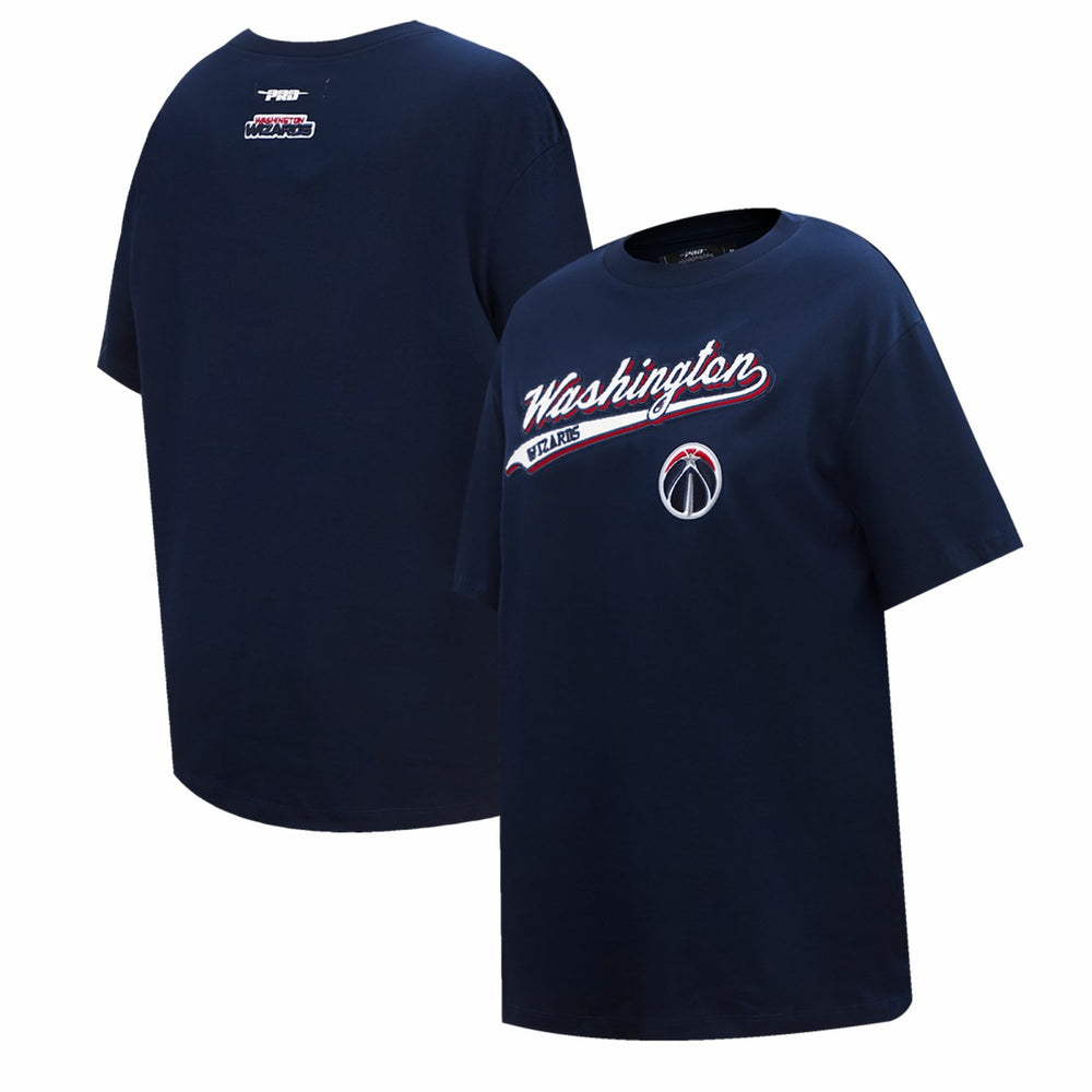 Washington Wizards Pro Standard Women's Script Boyfriend T-Shirt Navy