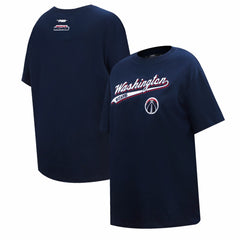 Washington Wizards Pro Standard Women's Script Boyfriend T-Shirt Navy