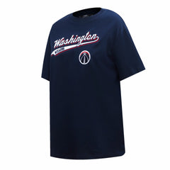 Washington Wizards Pro Standard Women's Script Boyfriend T-Shirt Navy