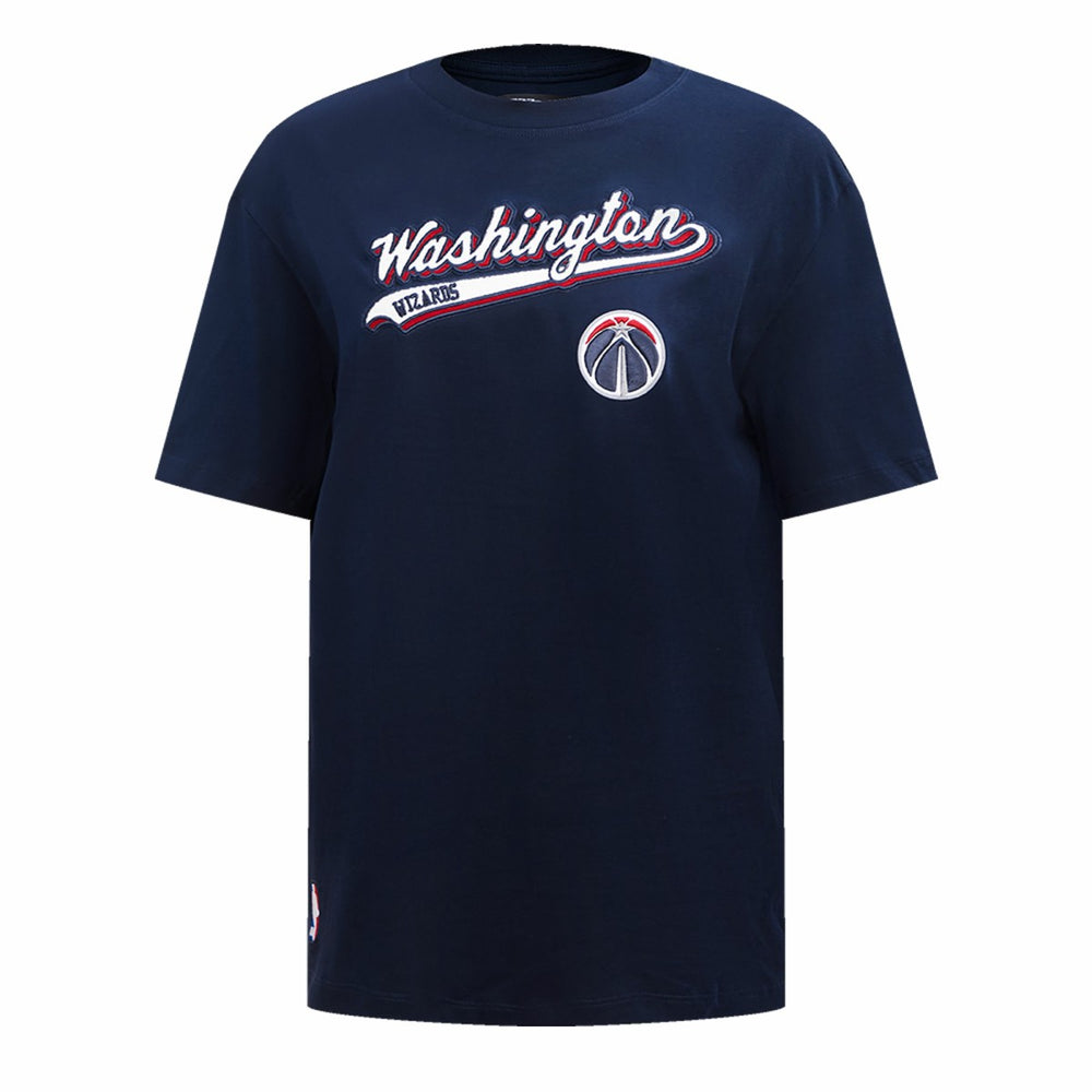 Washington Wizards Pro Standard Women's Script Boyfriend T-Shirt Navy
