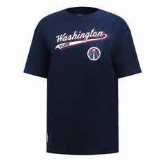 Washington Wizards Pro Standard Women's Script Boyfriend T-Shirt Navy