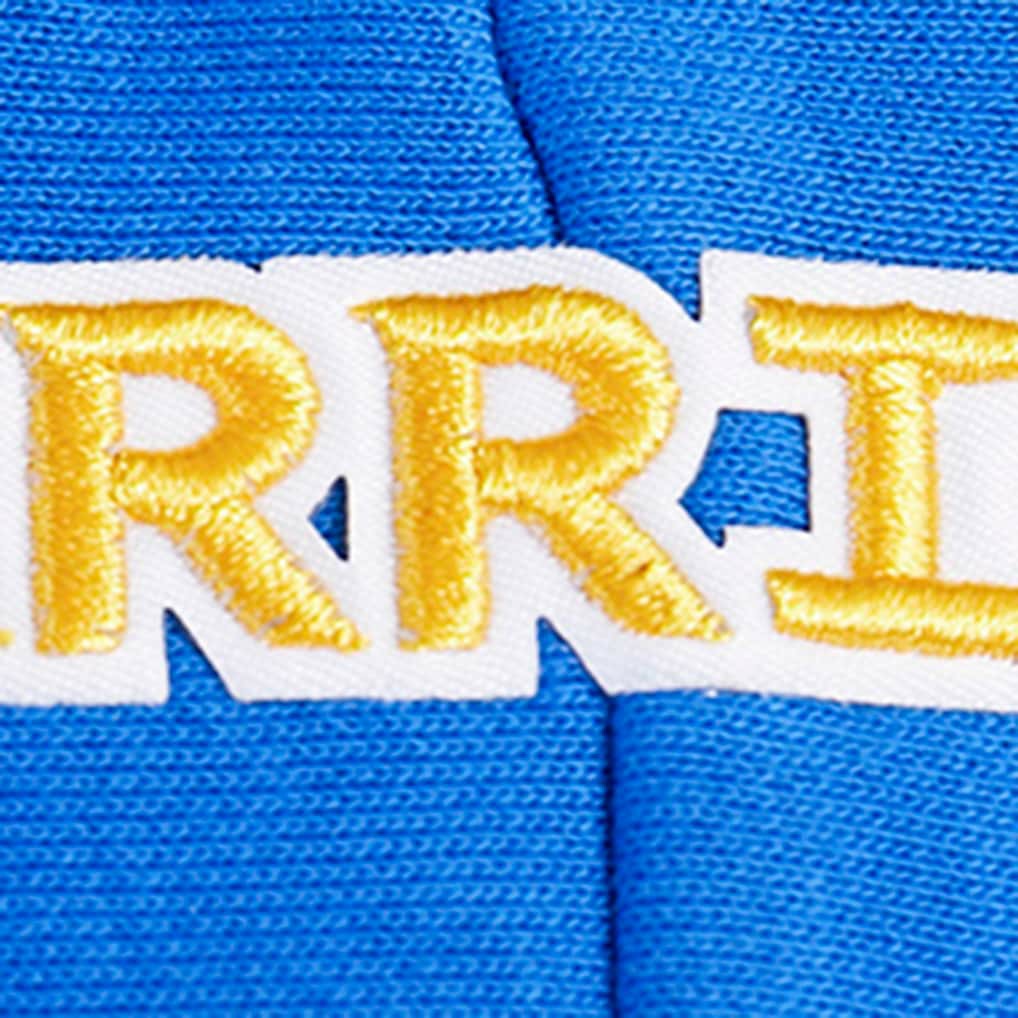 Golden State Warriors Pro Standard Women's Script Tail Cropped Pullover Hoodie Royal