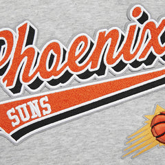 Phoenix Suns Pro Standard Women's Script Tail Cropped Pullover Hoodie Heather Gray