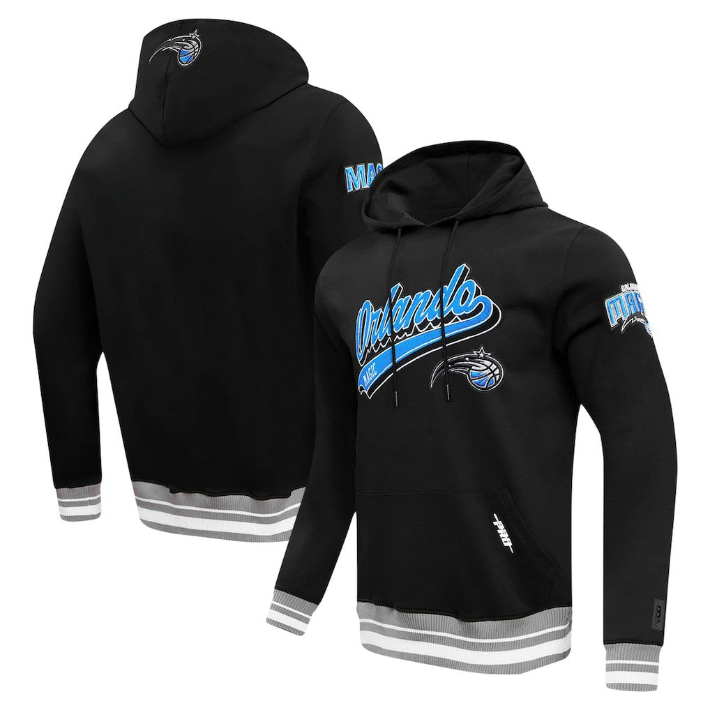 Orlando Magic Pro Standard Script Tail Pullover Hoodie Black