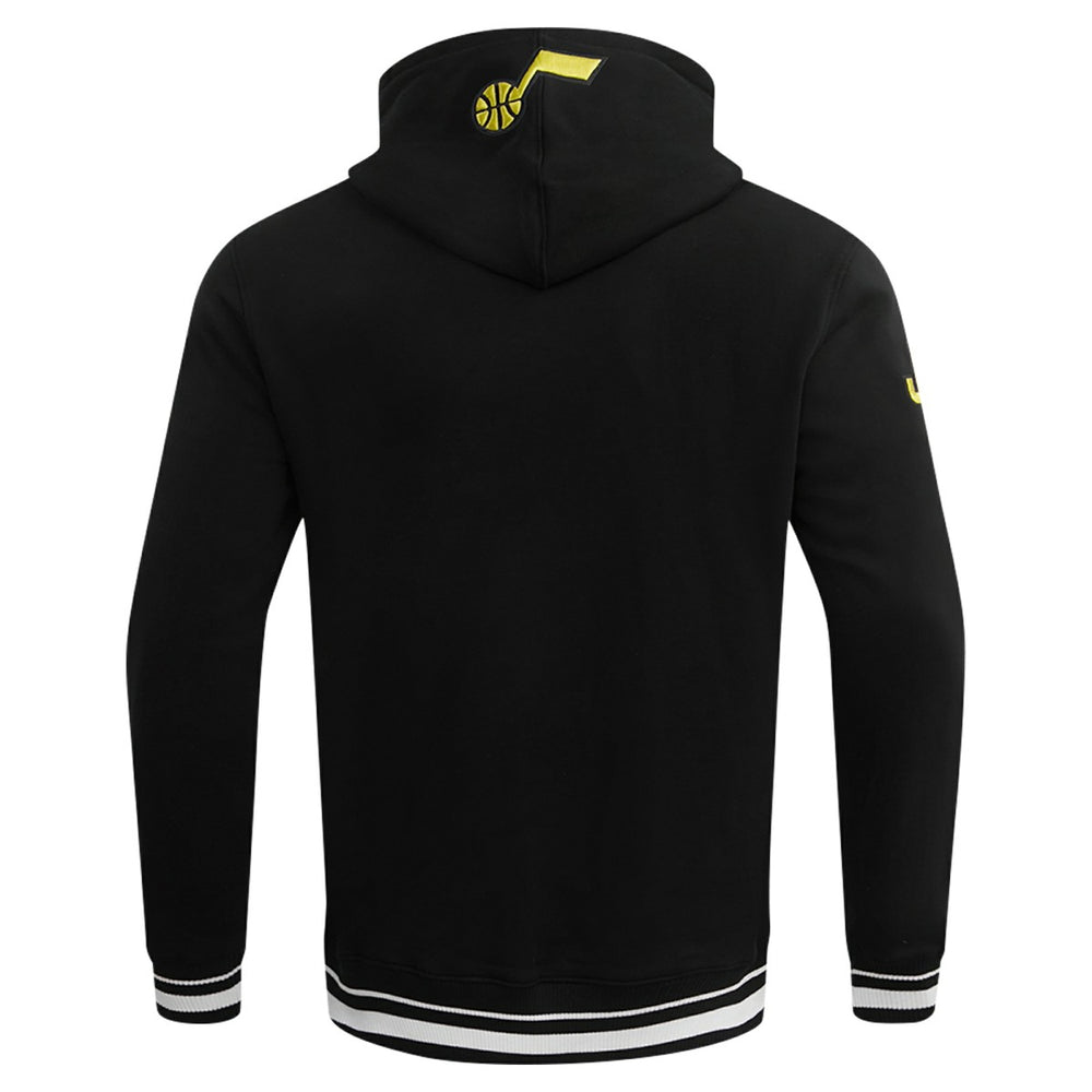 Utah Jazz Pro Standard Script Tail Pullover Hoodie Black