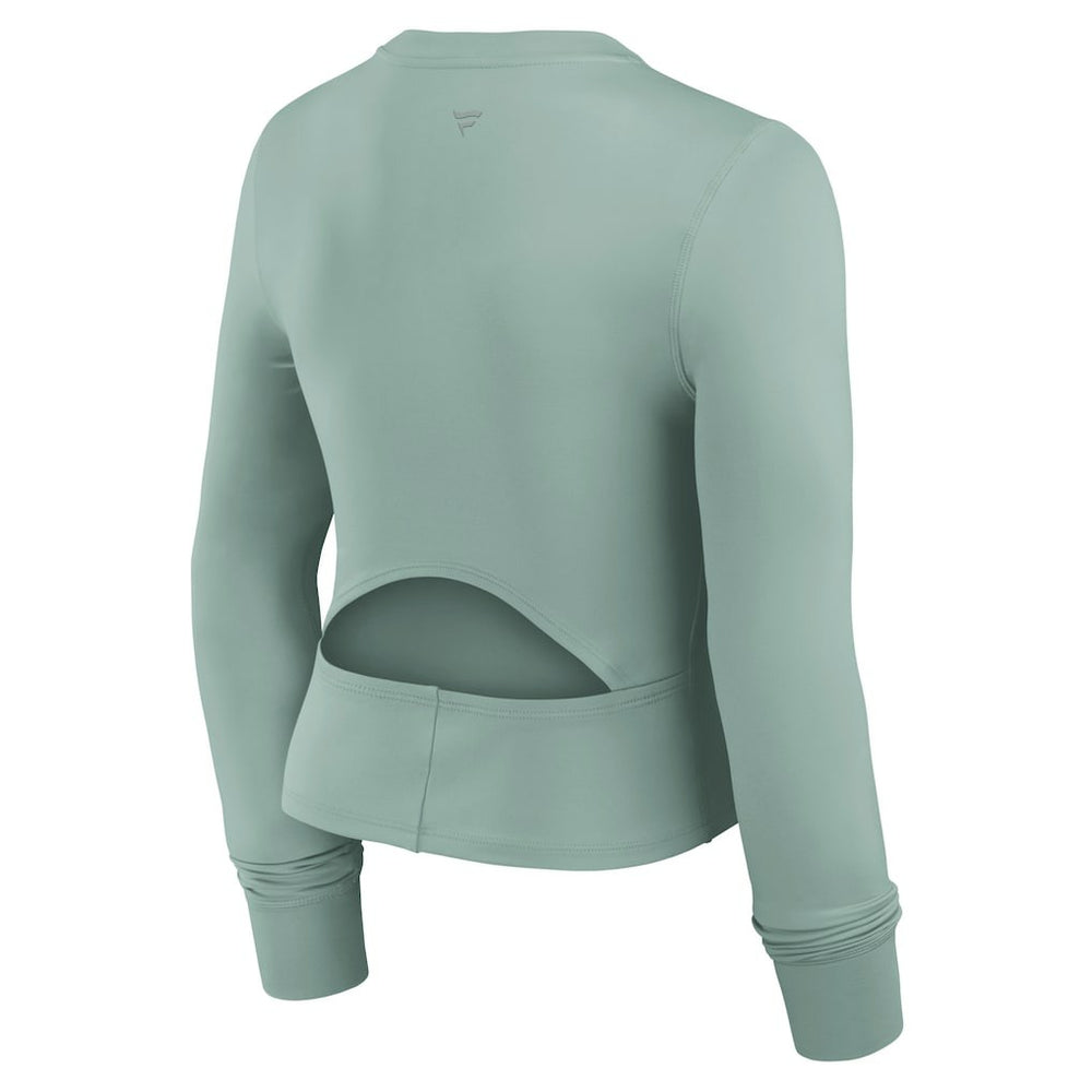 Dallas Cowboys Women's Studio Fitted Long Sleeve Gym Top Green
