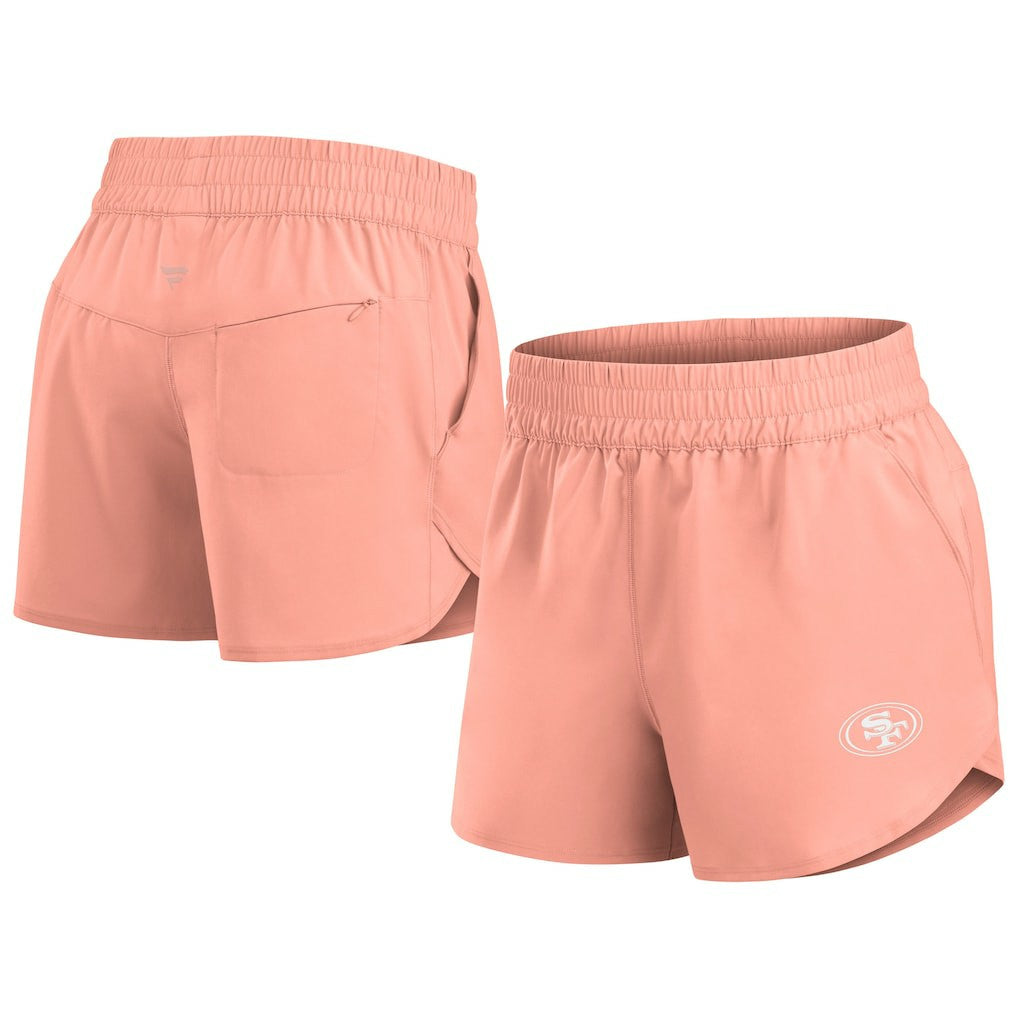 San Francisco 49ers Women's Front Office Woven Shorts Coral