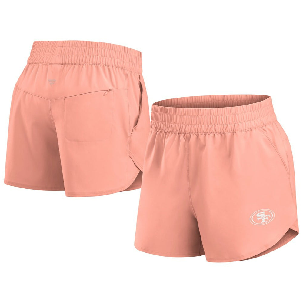 San Francisco 49ers Women's Front Office Woven Shorts Coral