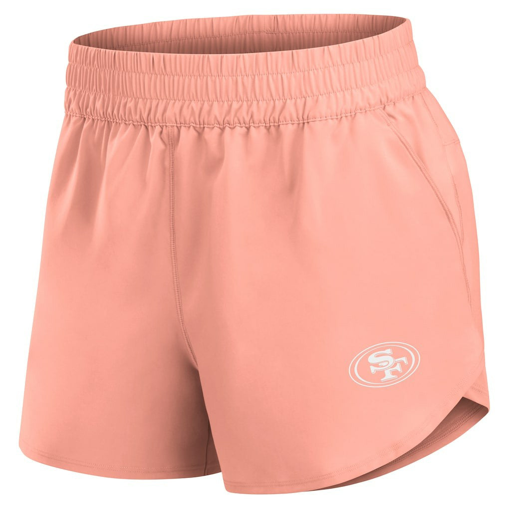 San Francisco 49ers Women's Front Office Woven Shorts Coral