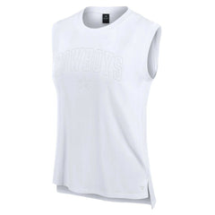 Dallas Cowboys Women's Studio Gym Tank Top White