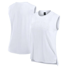 Houston Texans Women's Studio Gym Tank Top White
