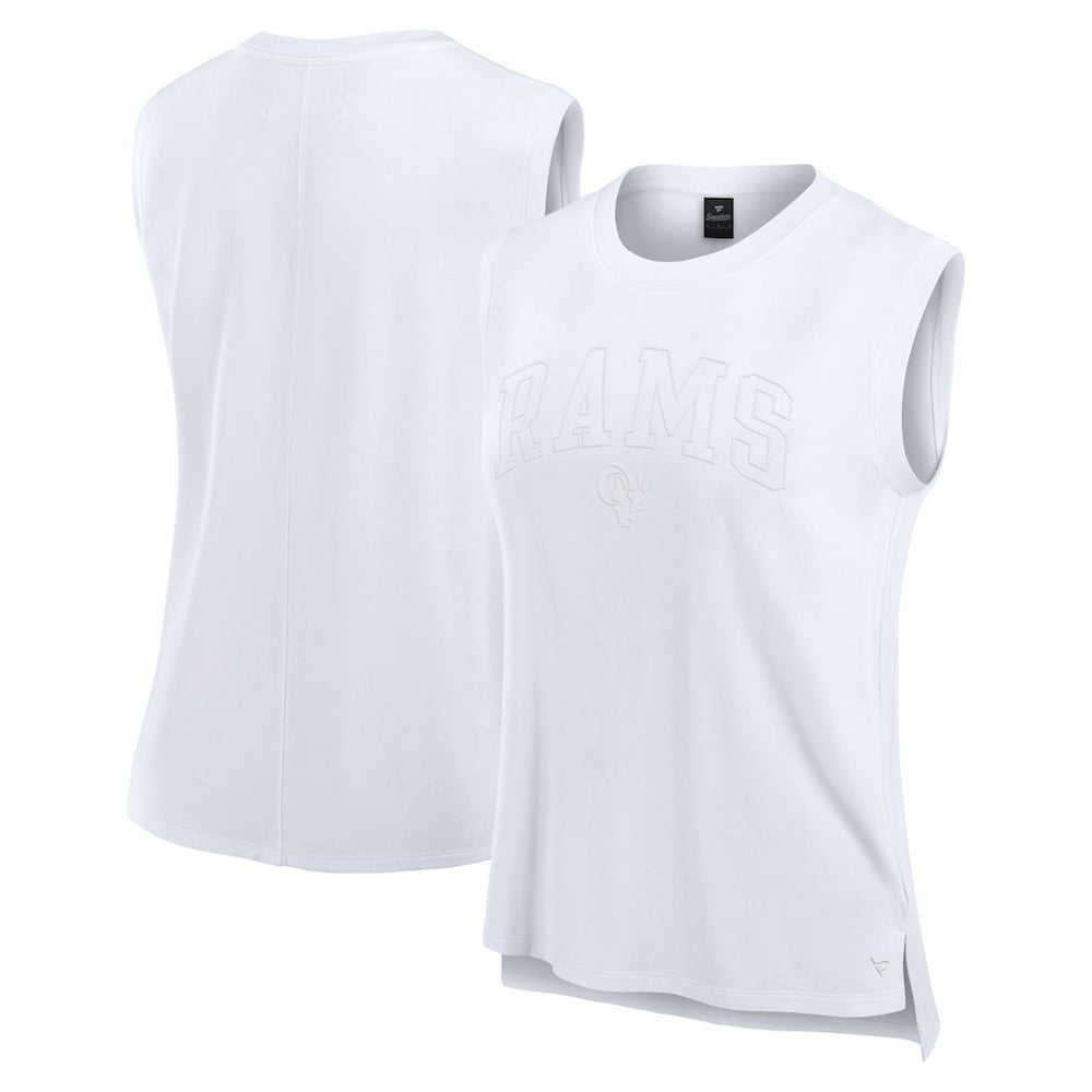Los Angeles Rams Women's Studio Gym Tank Top White