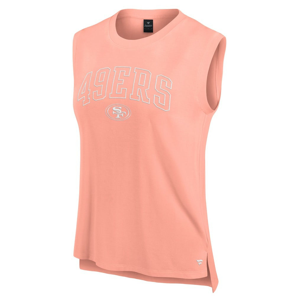 San Francisco 49ers Women's Studio Gym Tank Top Coral