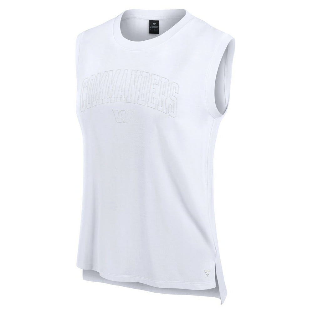 Washington Commanders Women's Studio Gym Tank Top White