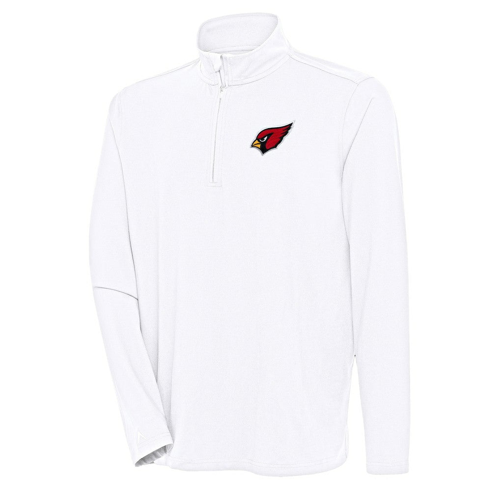 Arizona Cardinals Antigua Hunk Quarter-Zip Pullover Top White
