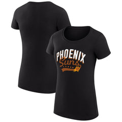 Phoenix Suns G-III 4Her by Carl Banks Women's Super-Slim Fit Lightweight Filigree Logo T-Shirt - Black