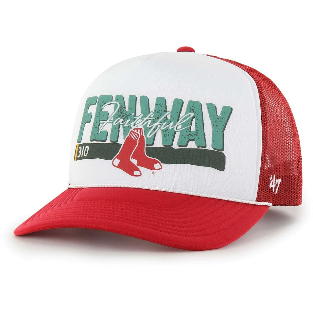 Boston Red Sox '47 Retro Region Foam Trucker Adjustable Hat - Red Hats
