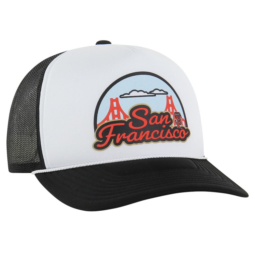 San Francisco Giants '47 Retro Region Foam Trucker Adjustable Hat - Black Hats
