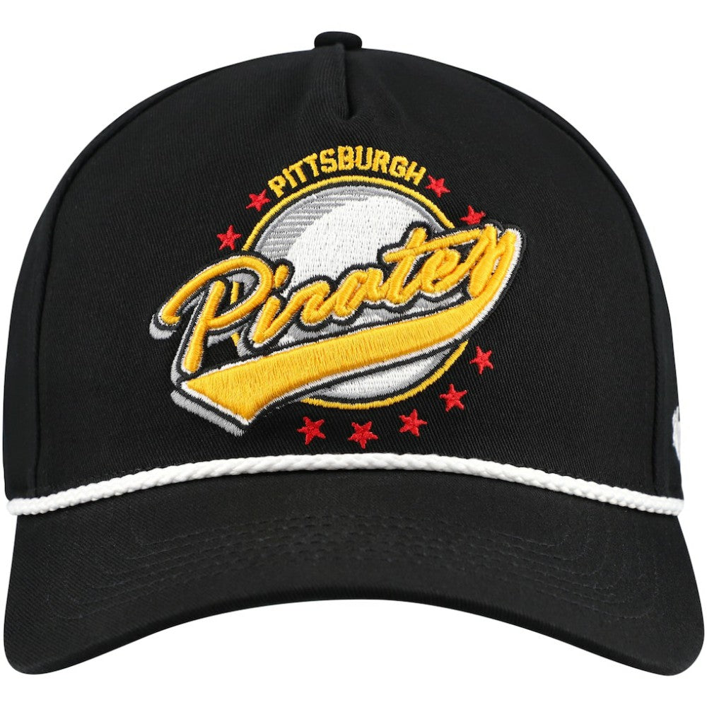 Pittsburgh Pirates '47 Wax Pack Collection Premier Hitch Adjustable Hat - Black Hats