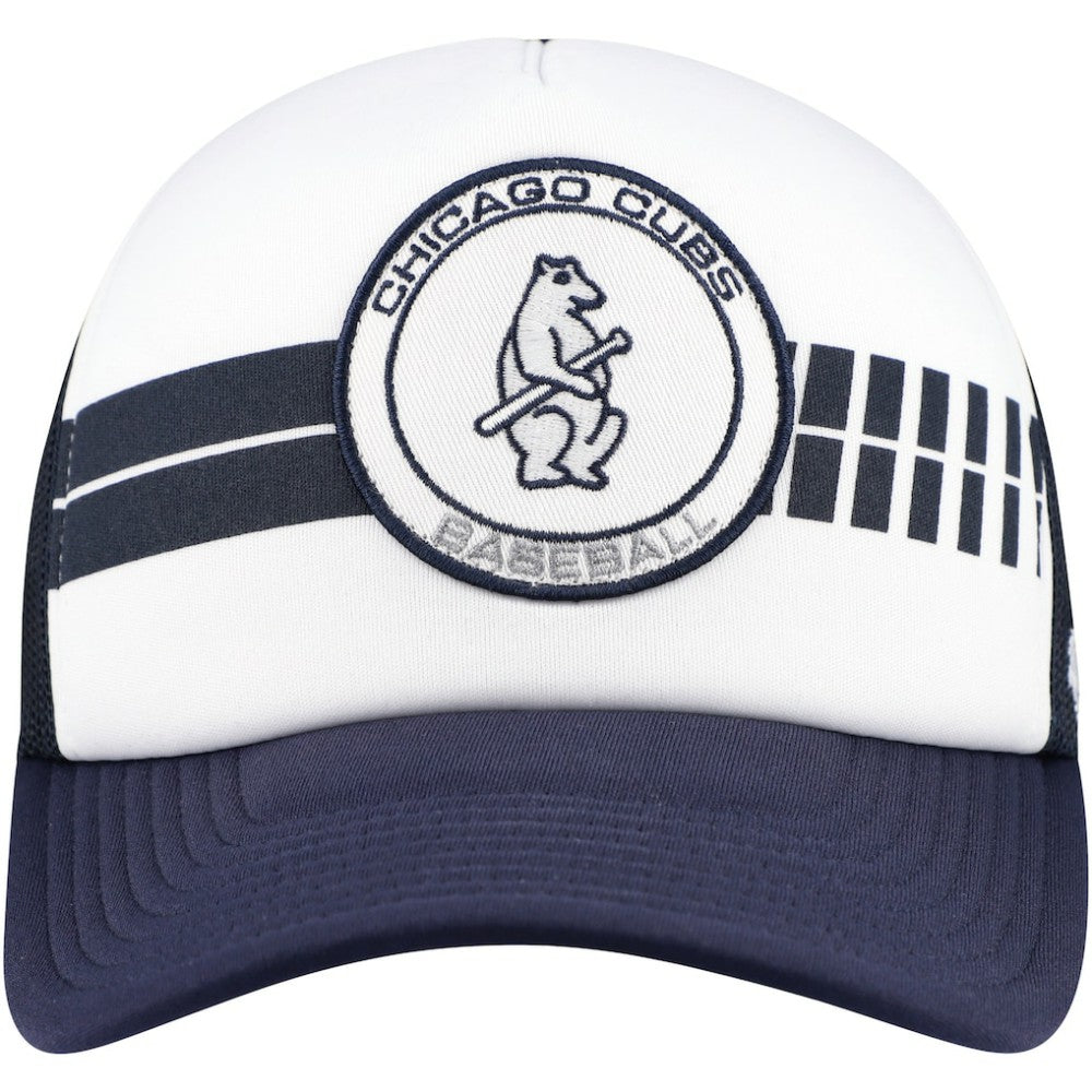 Chicago Cubs '47 Cooperstown Collection Wax Pack Express Trucker Adjustable Hat - White/Navy Hats