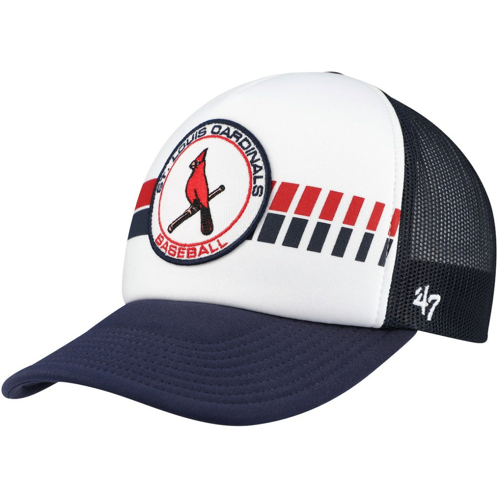 St. Louis Cardinals '47 Cooperstown Collection Wax Pack Express Trucker Adjustable Hat - White/Navy Hats