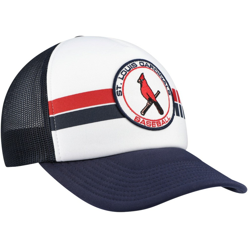 St. Louis Cardinals '47 Cooperstown Collection Wax Pack Express Trucker Adjustable Hat - White/Navy Hats