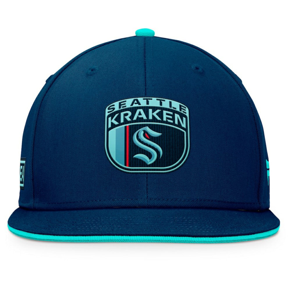 NHL Seattle Kraken Fanatics 2024 NHL Draft Snapback Hat - Deep Sea Blue