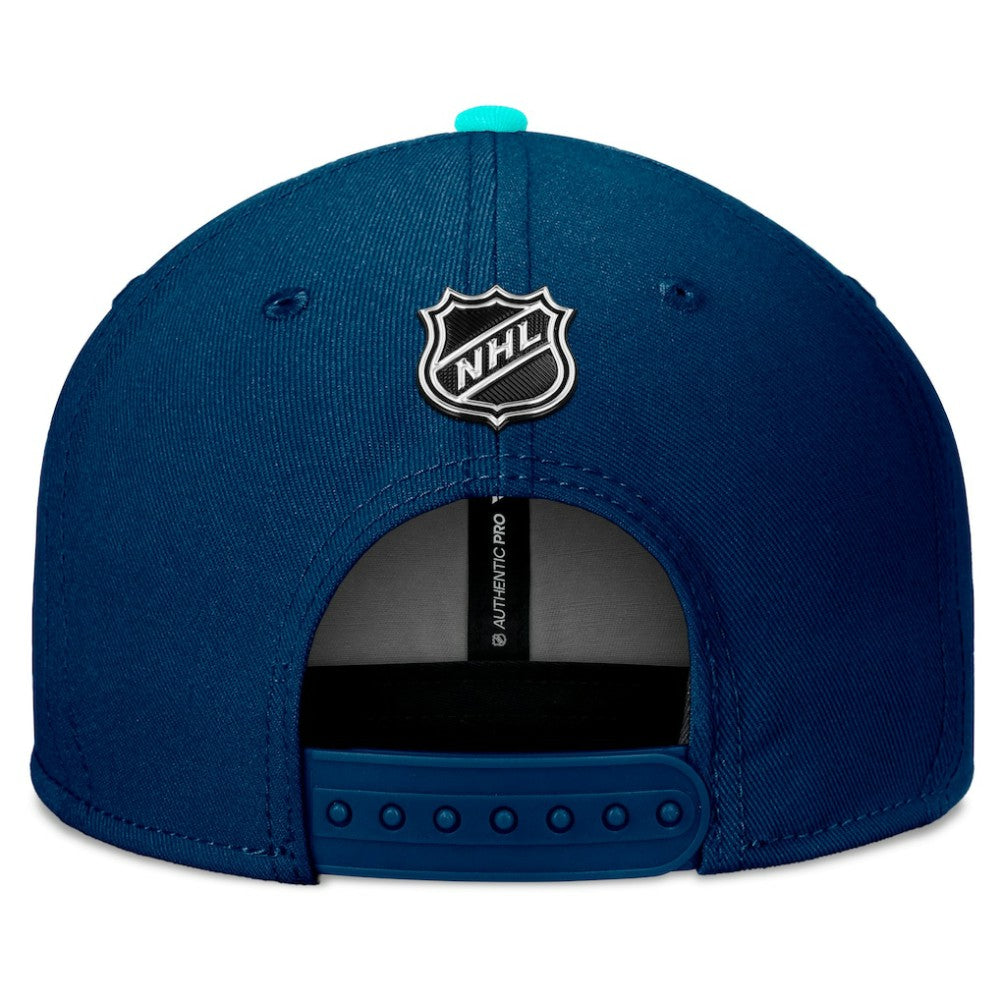 NHL Seattle Kraken Fanatics 2024 NHL Draft Snapback Hat - Deep Sea Blue