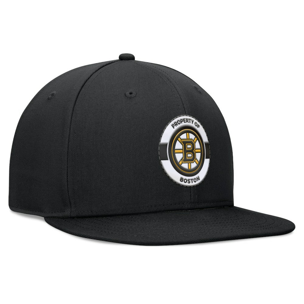 NHL Boston Bruins Fanatics Authentic Pro Training Camp Snapback Hat - Black