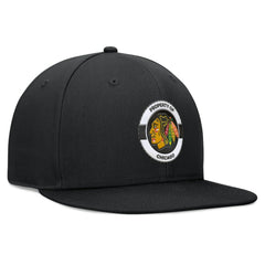 NHL Chicago Blackhawks Fanatics Authentic Pro Training Camp Snapback Hat - Black