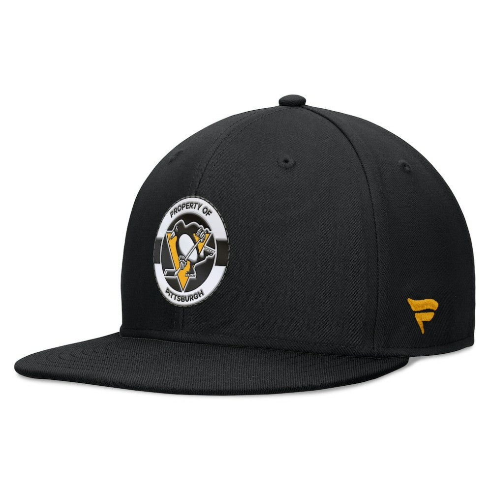 NHL Pittsburgh Penguins Fanatics Authentic Pro Training Camp Snapback Hat - Black