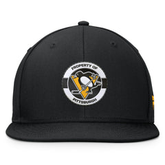 NHL Pittsburgh Penguins Fanatics Authentic Pro Training Camp Snapback Hat - Black