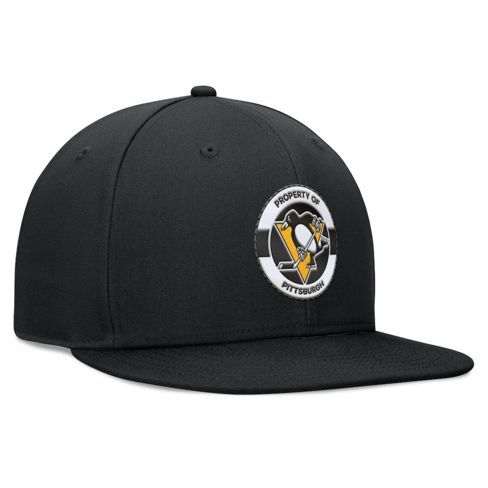 NHL Pittsburgh Penguins Fanatics Authentic Pro Training Camp Snapback Hat - Black