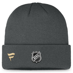 NHL Vegas Golden Knights Fanatics Authentic Pro Training Camp Cuffed Knit Hat - Charcoal