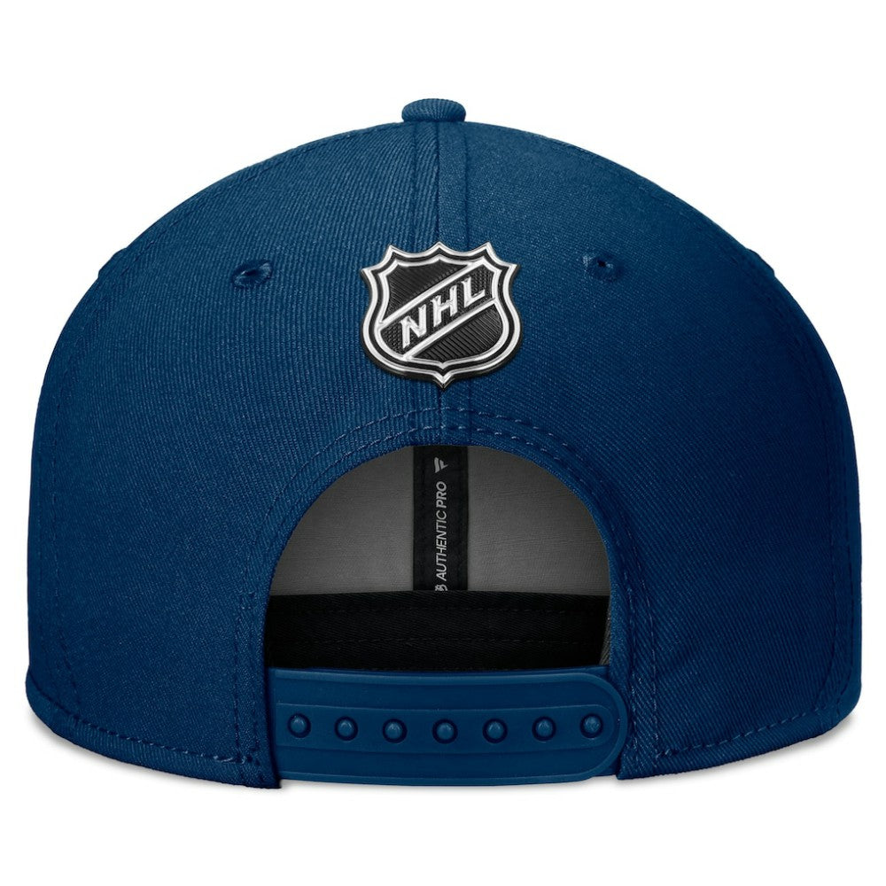 NHL Seattle Kraken Fanatics Authentic Pro Training Camp Snapback Hat - Deep Sea Blue