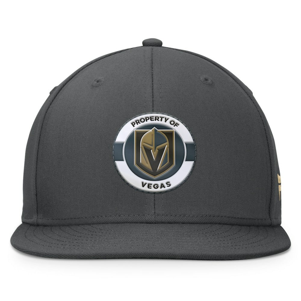 NHL Vegas Golden Knights Fanatics Authentic Pro Training Camp Snapback Hat - Charcoal