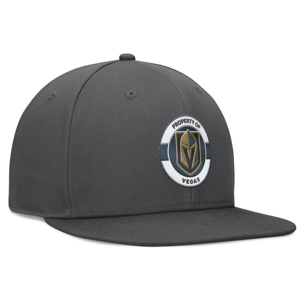 NHL Vegas Golden Knights Fanatics Authentic Pro Training Camp Snapback Hat - Charcoal