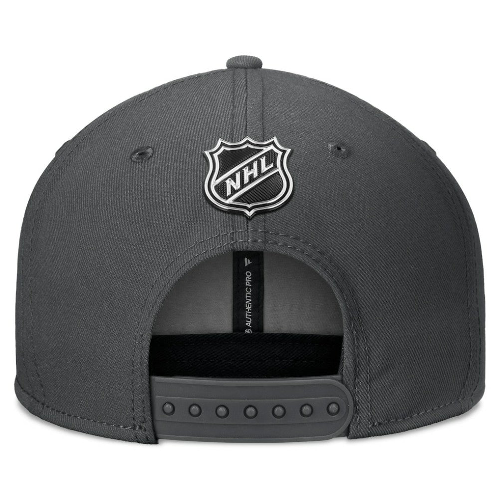 NHL Vegas Golden Knights Fanatics Authentic Pro Training Camp Snapback Hat - Charcoal