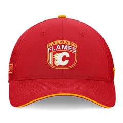 NHL Calgary Flames Fanatics 2024 NHL Draft On Stage Trucker Adjustable Hat - Red