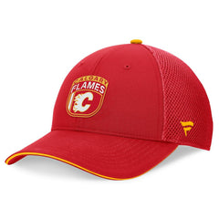 NHL Calgary Flames Fanatics 2024 NHL Draft On Stage Trucker Adjustable Hat - Red
