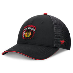 NHL Chicago Blackhawks Fanatics 2024 NHL Draft On Stage Trucker Adjustable Hat - Black