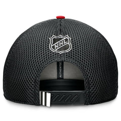 NHL Chicago Blackhawks Fanatics 2024 NHL Draft On Stage Trucker Adjustable Hat - Black