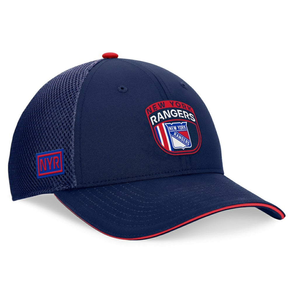 NHL New York Rangers Fanatics 2024 NHL Draft On Stage Trucker Adjustable Hat - Navy