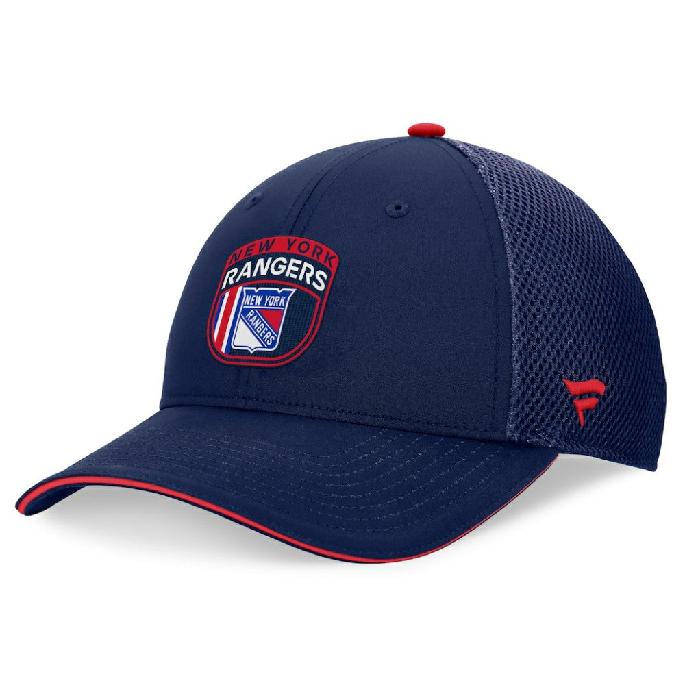 NHL New York Rangers Fanatics 2024 NHL Draft On Stage Trucker Adjustable Hat - Navy