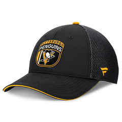 NHL Pittsburgh Penguins Fanatics 2024 NHL Draft On Stage Trucker Adjustable Hat - Black