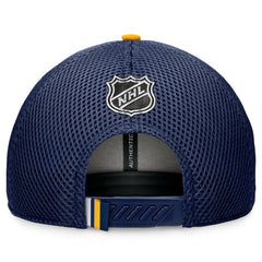 NHL St. Louis Blues Fanatics 2024 NHL Draft On Stage Trucker Adjustable Hat - Navy