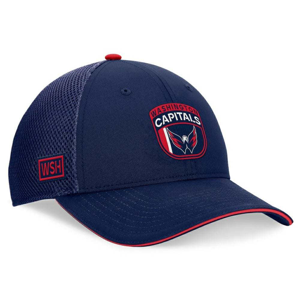 NHL Washington Capitals Fanatics 2024 NHL Draft On Stage Trucker Adjustable Hat - Navy