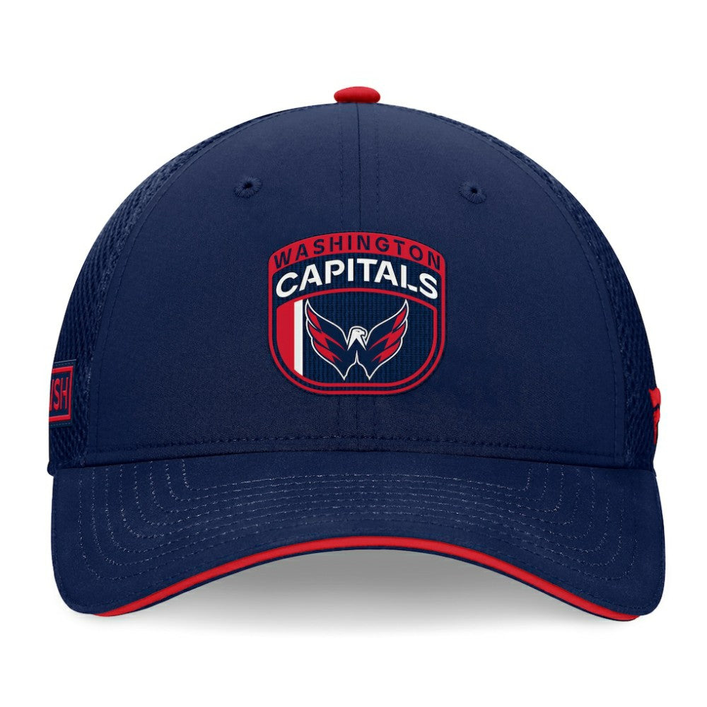 NHL Washington Capitals Fanatics 2024 NHL Draft On Stage Trucker Adjustable Hat - Navy